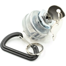 HD Switch Starter Ignition Key Switch Replacement for Cub Cadet, MTD, Troy-Bilt 925-3284, 725-3284 - Includes 2 Keys, Mounting Hardware and Free Carabiner