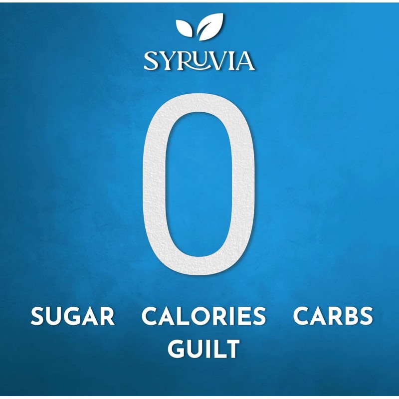 Syruvia Sugar Free Blueberry Syrup 25.4 fl oz, for Beverages,