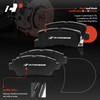 A-Premium Front and Rear Ceramic Disc Brake Pads Set Compatible