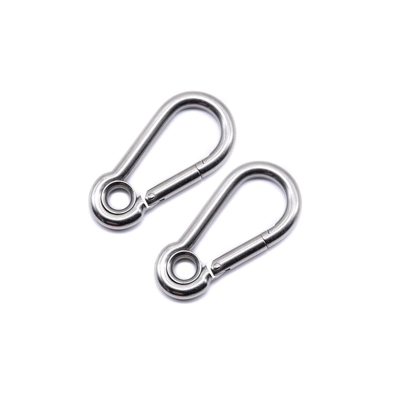 J Clarke Marine Pack of 2 - Carabiner snap hook