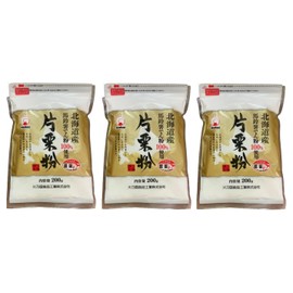 Hinokuni Foods Industry Hokkaido Potato Starch 7.1 oz (200 g), Zipper Included x 3 Bags