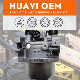 Huayi Carburetor Compatible with Champion 100424 27Ton 224cc Log Splitter 25Ton Folsleine Balke -Splitter Replace 27.131000.04, 27.131000.09 with Gasket Carb