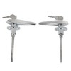 WFLNHB Outside Locking Door Handles Silver Steel Replacement for 1933