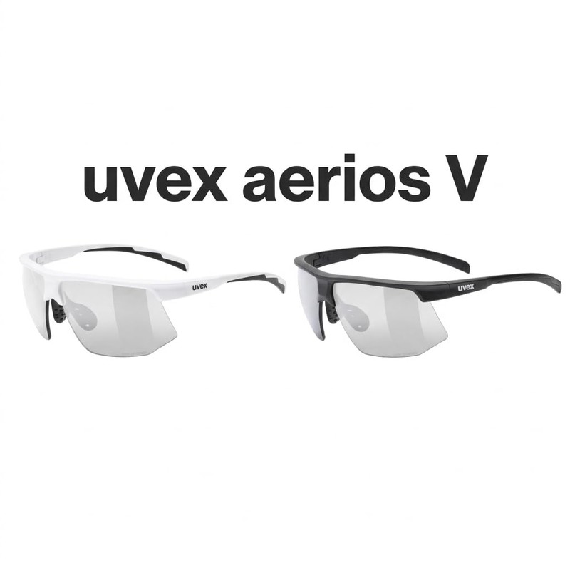 Ubex Aerios V Sports Sunglasses, Dimmable, Anti-Fog, Running/Cycling/Outdoors, Black Mat