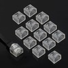 HiCHN RJ45 Plug Protector Dust Covers 50 Pcs Transparent Click