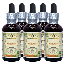 Chickweed (Stellaria Media) Tincture, Organic Dried Above-Ground Parts Liquid Extract (Brand Name: HerbalTerra, Proudly Made in USA) 5x2 fl.oz (5x60 ml)