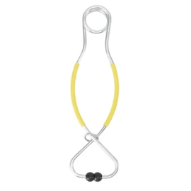 Cattle Bull Cow Nose Pliers Metal Punch Free Strong Traction Cow Pulling Tool for Farm Ranch Veterinary L Yellow