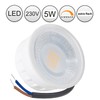 feinlux® IP44 LED Recessed Spotlight, 5 W, 230 V, Dimmable,