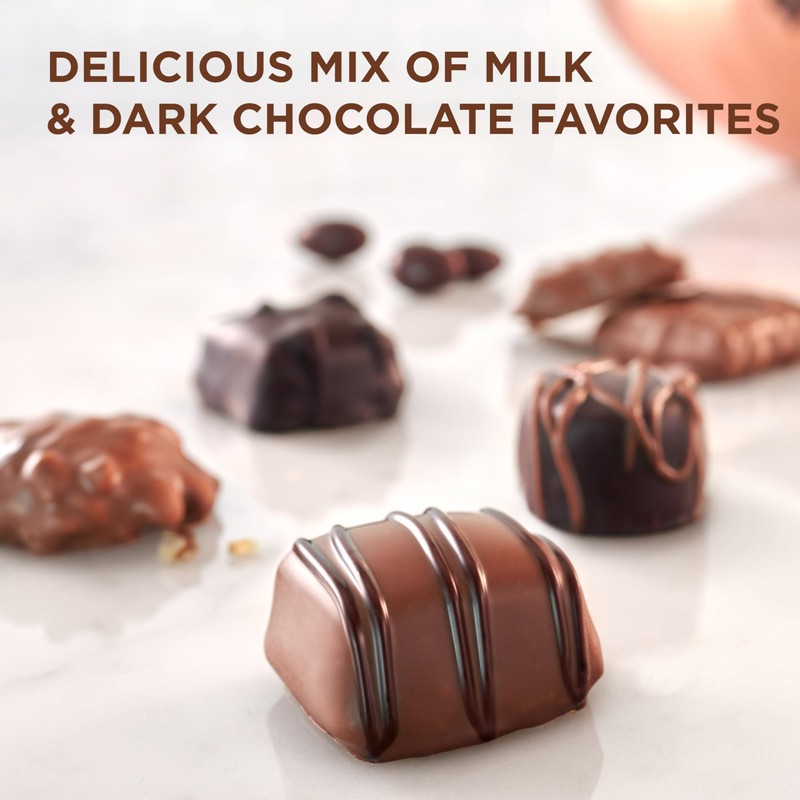 Russell Stover, Assorted Milk and Dark Chocolates, Chocolate Gift Box,