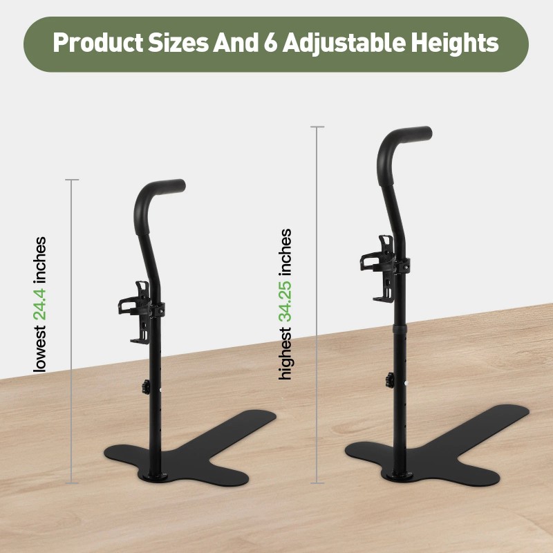 villdomall Couch Stand Assist with Cup Holder, 6 Adjustable Heights
