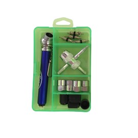 Slime 2410 Mini Tire Maintenance Kit, Tire Care Essentials, Compact, 14-Piece Set, 3.5" L x 2.5" W x 0.875" D