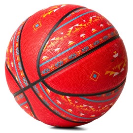 NU TRENDZ Southwest Indoor-Outdoor Basketball 29.5", Composite Leather Basketball Size 7 Adult for Men and Women
