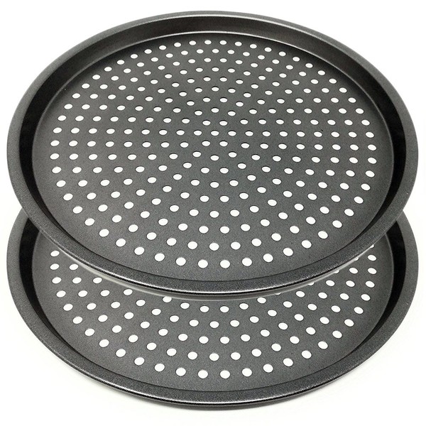 LS Kitchen Pizza Tray Non-Stick Pizza Baking Tray with Holes