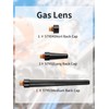 Alffun 58 PCS TIG Welding Torch Kit 040"~1/8" Gas Lens