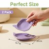 2 Pcs Ceramic Tea Bag Holder Set, Teapot Shaped Tea