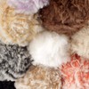 BambooMN Chunky Fluffy Faux Fur Eyelash Yarn - 100% Polyester