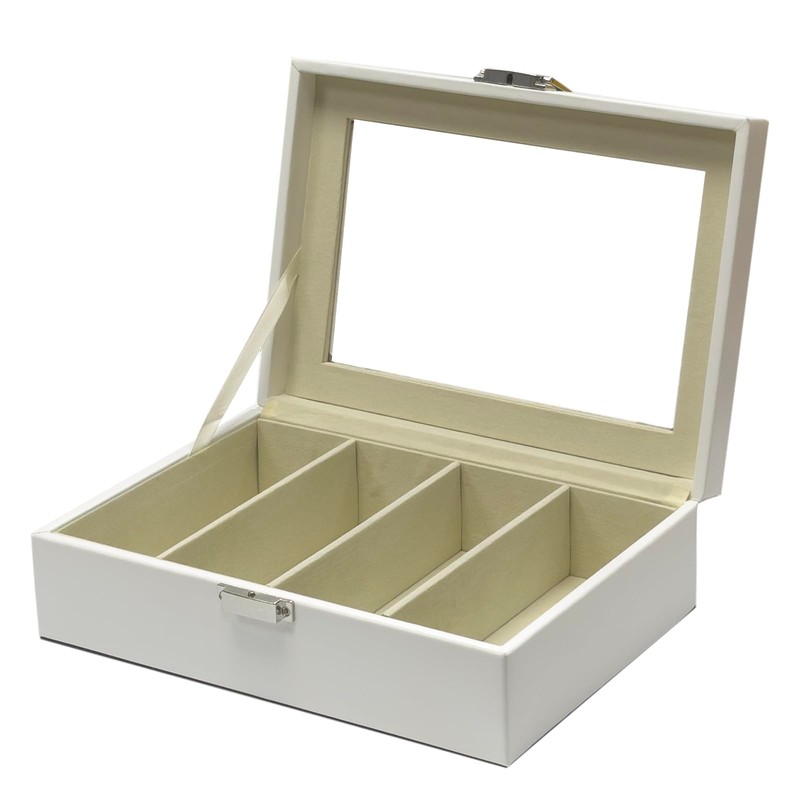 UnionPlus 4-Slots Sunglasses Case Organizer, Eyeglass Glasses Display Holder Collector,