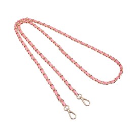 KIYOMIL Bag Leather Chain Strap for Handbag Replacement,Purse Chain Shoulder Straps Crossbody (PINK-90CM)
