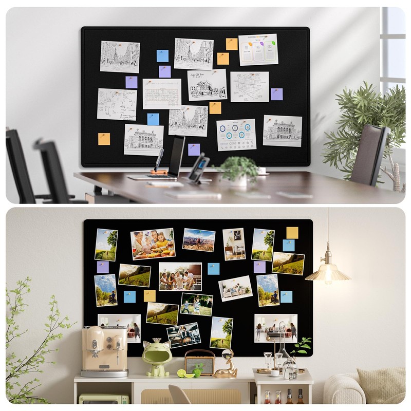 MaxGear Extra Large Bulletin Board 60" x 36", Foldable Felt