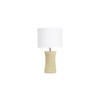 HomeStock Modern Minimalism Ceramic Hourglass Table Lamp Beige, Hourglass-Shaped Ceramic