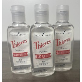 Young Living Essential Oils 3 Pack, Young Living Thieves Waterless Hand Sanitizer 1 FL Oz 29.56ml, Free Ship
