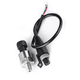 Pressure Transducer Sender Sensor Pressure Sensor Pressure Sender for Oil Fuel Air Water,1/8" NPT Thread Stainless Steel (30 PSI)