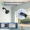 RAINREVIVE 6 Inch Shower Arm with Flange and Stabilizer Bracket,