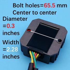 Tuzliufi Replace Voltage Regulator Rectifier ATV Yamaha Grizzly YFM300 Yfm Can-Am DS Kymco Mongoose MXU 150 250 270 300 Arctic Cat Utility EFI L/C 2003-2010 2011 2012 2013 2014 2015 2016 2017 New Z62