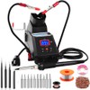 MYPOUOS Multifunctional Digital Soldering iron Welding Station Kit,Built-in auxiliary Clamp
