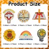 EMORBALS 45 Pcs Christian Iron on Patches, Embroidered Jesus Sew