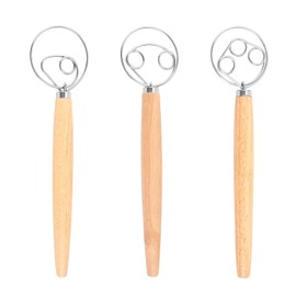3 Pieces of Dough Mixer, Quick Whisk, Manual Baking Tool, Suitable for Making Cakes, Desserts, and Egg Tarts.