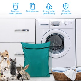 TsunNee Pet Laundry Bag, Petwear Washing Bag, Dog Cat Wash Bag for Towels Blankets Toys (Blue, 1)