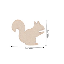 Operitacx Enhance Creativity 100pcs Wooden Leaves Mushrooms Acorns Slices Craft Wood Cutouts for Thanksgiving Decor DIY