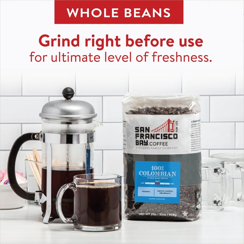 San Francisco Bay Coffee - Medium Roast Whole Bean Coffee