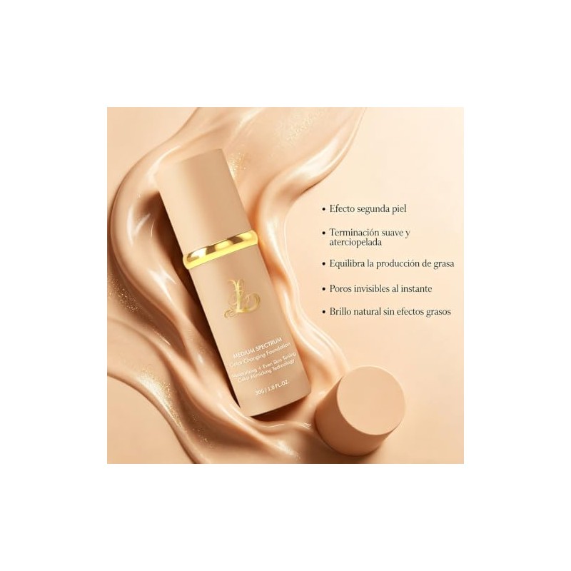 Base Maquillaje Inteligente Biomimética Hidratante Que Cambia Color 30g