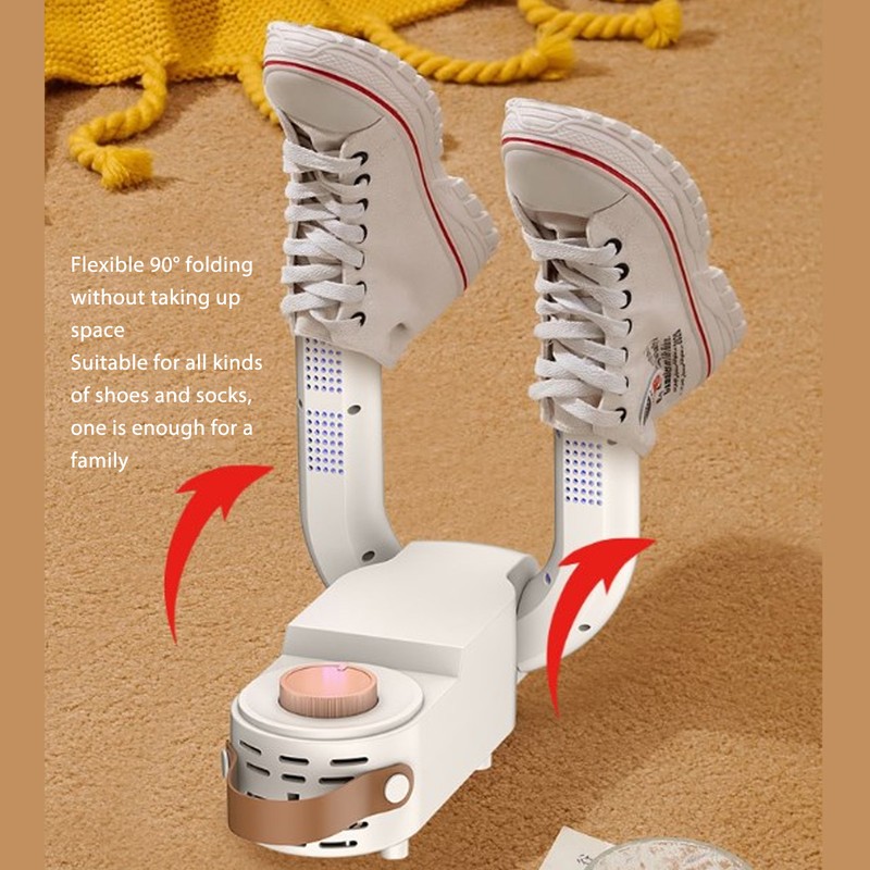 Shoe Dryer Foldable Two Speed Thermostat 360 Degree Hot Air