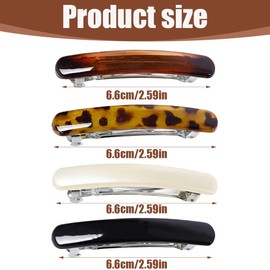 XPEX 4 Pack French Hair Clips for Women Automatic Hair Clips for Fine Thin Hair