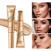 BARVENA Liquid Highlighter Wand，Liquid Highlighter Makeup Wand For Luminous, Glowing
