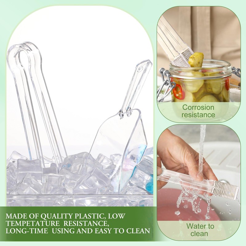 Roshtia 6 Pcs Plastic Serving Tongs Mini Kitchen Tongs Utility