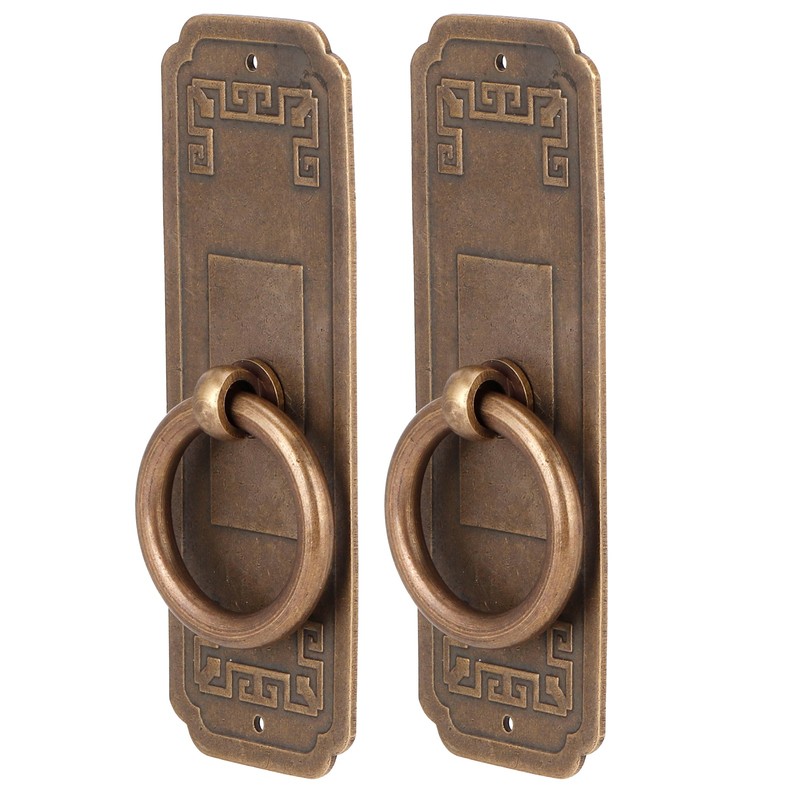 2 Sets Chinese Style Handle Single Hole Door Pull Knobs