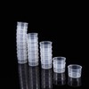 TOYANDONA Disposable Measuring Cup Set Pack of 100 Clear Cups