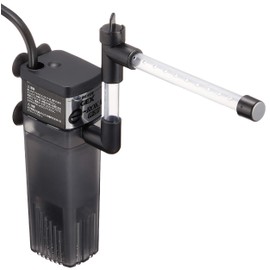 GEX AQUA FILTER e-ROKA PF201 Long Shower System, Aeration Function, Flow Adjustment, Compact Design, Underwater Motor Filter for Aquariums Less Than 15.7 inches (40 cm) Wide