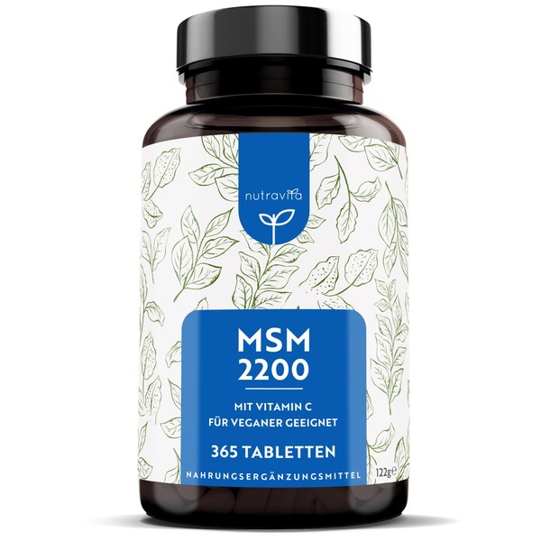 MSM Tablets - High Dose with 2200 mg MSM &