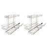 STORKING 2 Pack Under Sink Organizer 9" W X18 D,