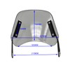 Motorcycle Flyscreen Windshield Windscreen Deflector | Universal | Clear Screen