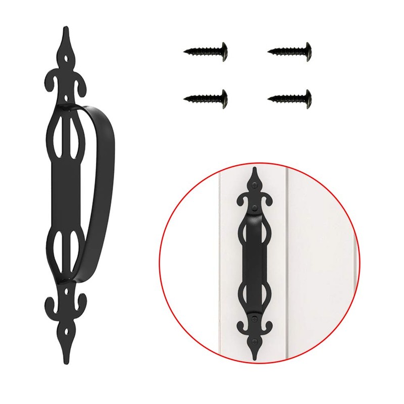 CCJH Sliding Barn Door Pull Handles Gate Handles Frosted Black