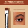 Jessup Eyeliner Brush Set, 3 Pieces, Professional Precision Eyeliner Brush,