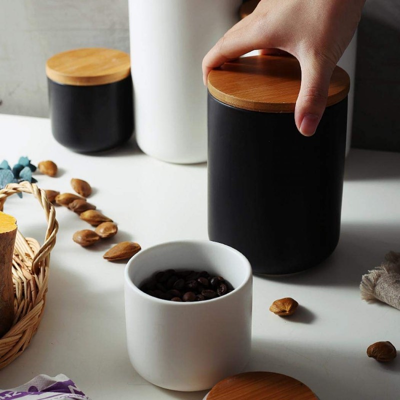 MilkyWay Food Storage Jar Strong Ceramic Storage Canisters with Airtight