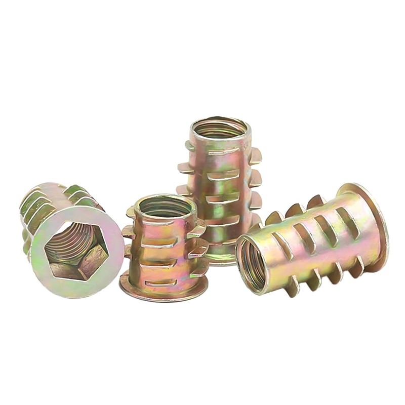 Qrity 20 Pcs Hex Socket Screw-in Nuts Fastener M10x20mm, Zinc