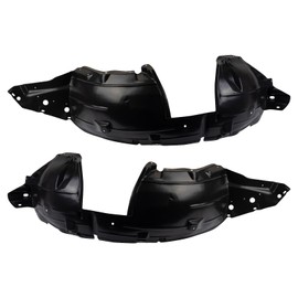 TRQ TRQ Front Inner Fender Liner Set Compatible with 2007-2009 Nissan Sentra NI1250134 NI1251134